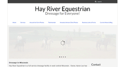 Desktop Screenshot of hayriverequestrian.com