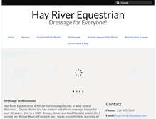 Tablet Screenshot of hayriverequestrian.com